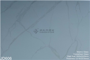 Crystallized Glass Calacatta Marble Slab, Kitchens,Bathrooms,Construction