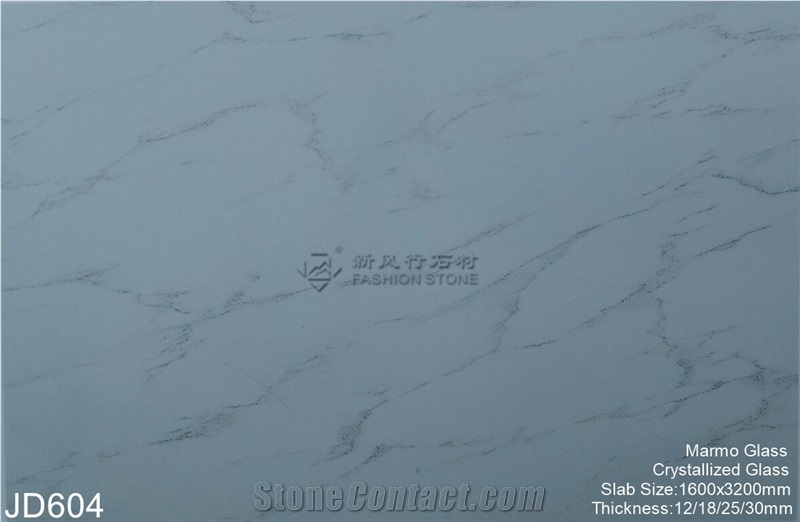 Crystallized Glass Stone Calacatta Marble Slab, Kitchens,Bathrooms,Construction