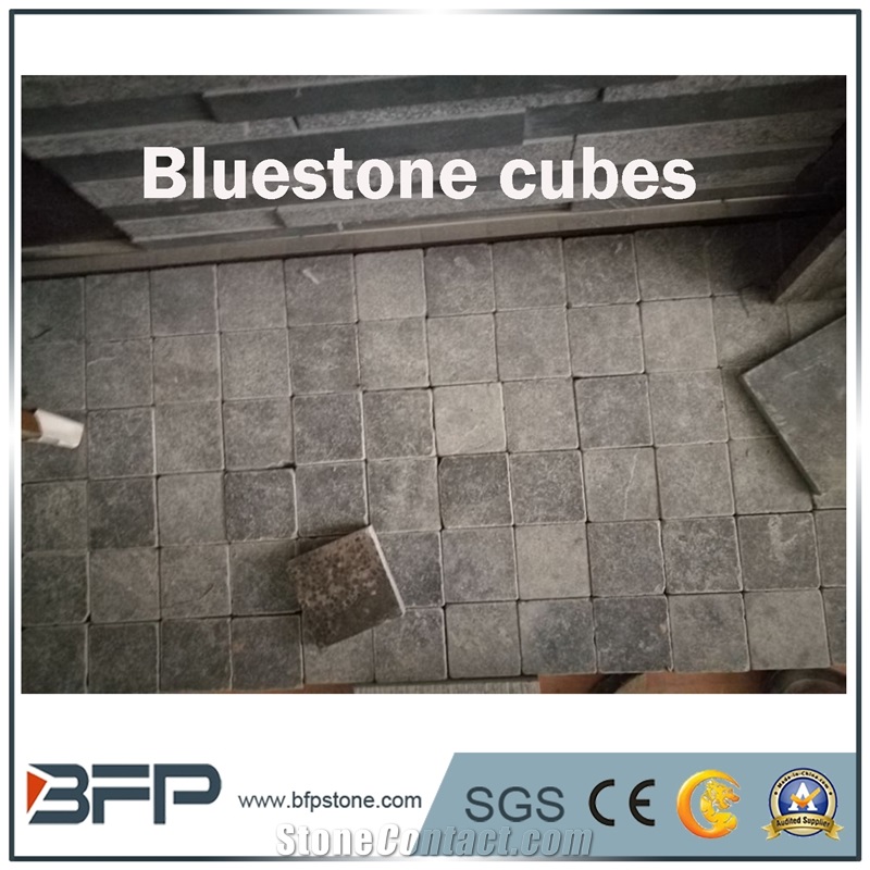 Natural Bluestone Flooring Tiles Paver Cubes Swimming Pool Coping Tile