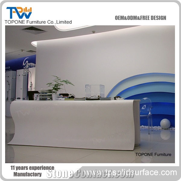 Artificial Modern Reception Counter Design for Ofiice