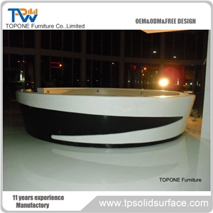 Beauty Salons Reception Desk,Solid Surface Service Counter