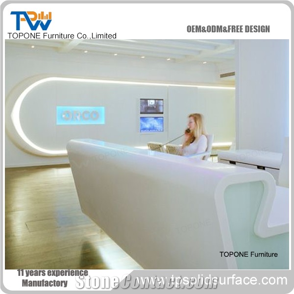 Beauty Salons Reception Desk,Solid Surface Service Counter