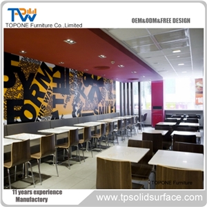 Design Stainless Steel Base Dining Table Used Restaurant Dining