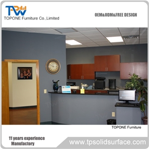 Factory Manufacturer White Led Office Reception Desk
