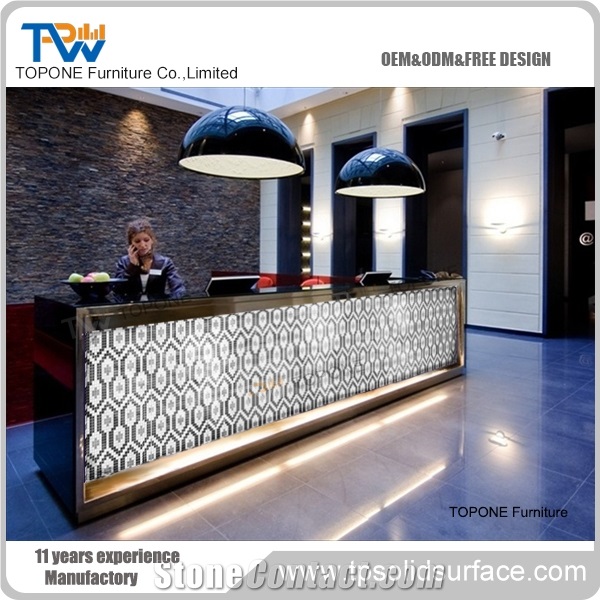 High Quality Beauty Salon Office Small Reception Desks From China