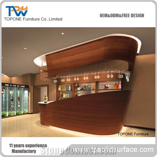 High White Fancy Luxury Hotel Office Reception Desk From China