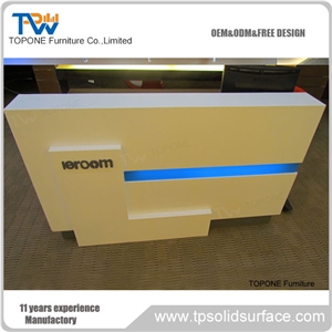 Led Lighted Colorful Reception Counter
