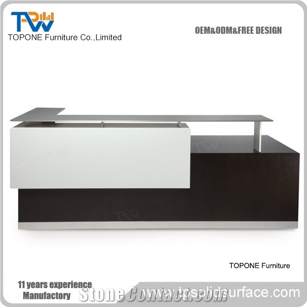 Manmade Stone Reception Desks Cash Counter Table Front Desk