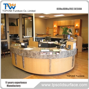 Modern Fashionable Style Reception Counter
