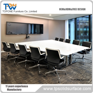 Modified Acrylic Custom Size Office Meeting Table Desk