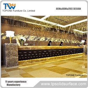 New Design White L-Shape New Designed Reception Desks