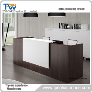 Newest Style Corian Reception Counter Front Desk