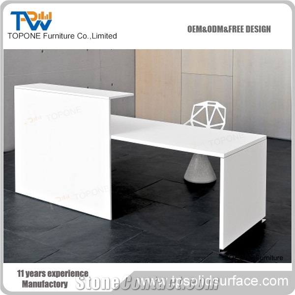 Red And White High Quality Reception Desk Reception Counter
