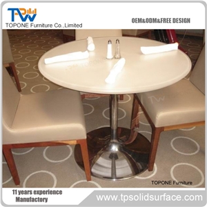 Red Marble Top Dining Table