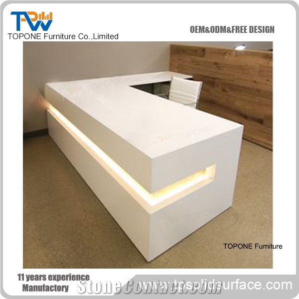 Salons Reception Desk,Solid Surface Service Counter