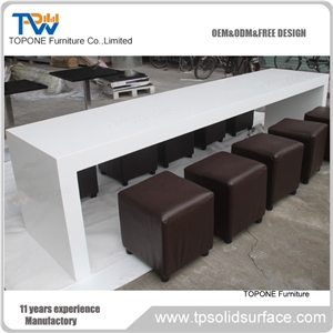 Solid Surface Dinner Table/Restaurant Table/Fast Food Table