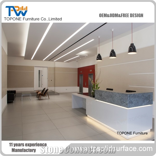 Solid Surface Top Reception Desk