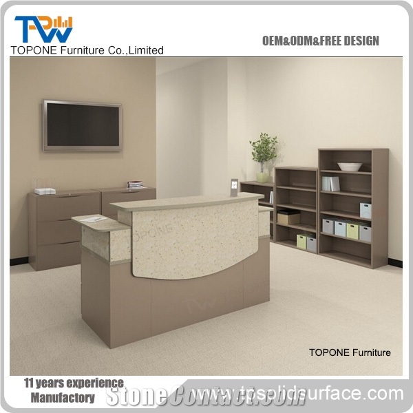 Surface Simple Design Used Reception Desk Salon Reception Counter