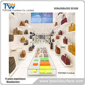 White Class Solid Surface Reception Desk Manmade Stone Tabletops
