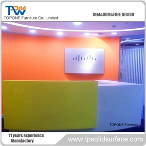 White Color Reception Desk Reception Counter Furniture