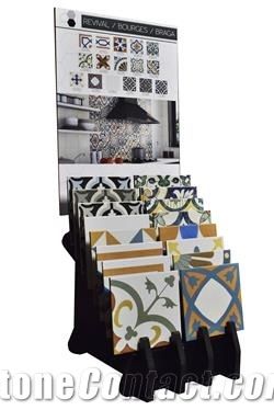 Wooden Stair Display Racks for Marble Tile Custom Display for Hardwood