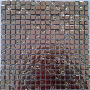 Bronze Galvanized Glass Mosaic