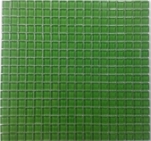 Chipped Green Pure Glass Mosaic Polish Tile