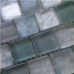 Crackle Crystal Glass Mosaic Tile