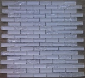 Super White Glass Mosaic Tile