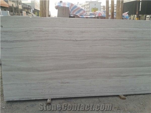 Athens White Wood Grain Serpeggiante Marble Wooden Vein Panel Tile,Slab Pattern