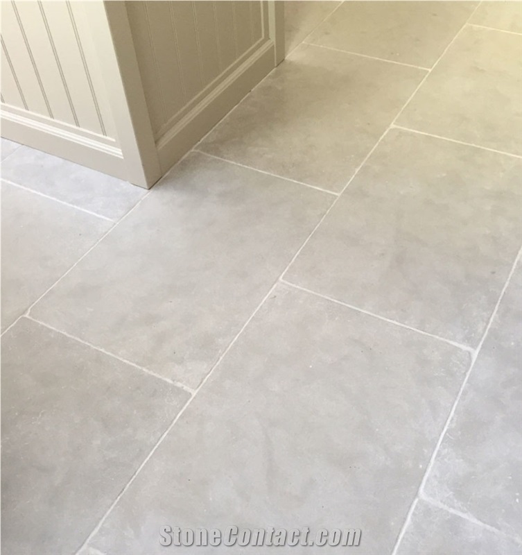 Beige Limestone Grooved Pattern Tile Floor Paving Panel,Cream Seashell Coral Stone Step Covering