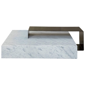 Bianco Carrara White Marble Interior Tv Table Set,Desk,Tabletop
