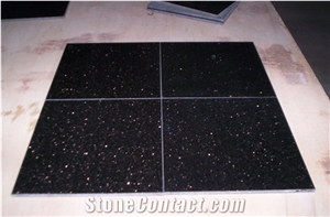 Black Galaxy Granite Panel Tiles,Nero Star Granito Big Slabs Pattern