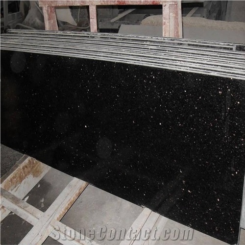 Black Galaxy Granite Panel Tiles,Nero Star Granito Big Slabs Pattern