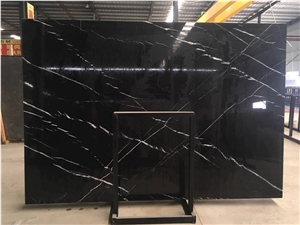 China Nero Marquina Marble Wall Tile,Oriental Black White Vein Panel Slab Machine Cutting to Size-Gofar