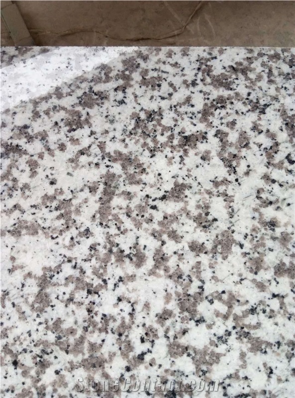 G439 White Flower Granite Slab,Machine Cutting Pane Floor Tile Covering