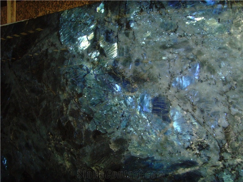 Labradorite Blue Granite Round Tabletop,Coffee Worktop Solid Surface