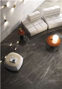 Pietra Grey Marble Slab Cutting Panel Tiles Floor Covering,Iran Gris Pattern