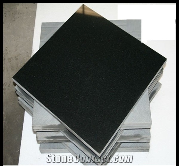 Shanxi Black Granite Slab Machine Cutting China Absolutely Nero Panel Tile,Polished
