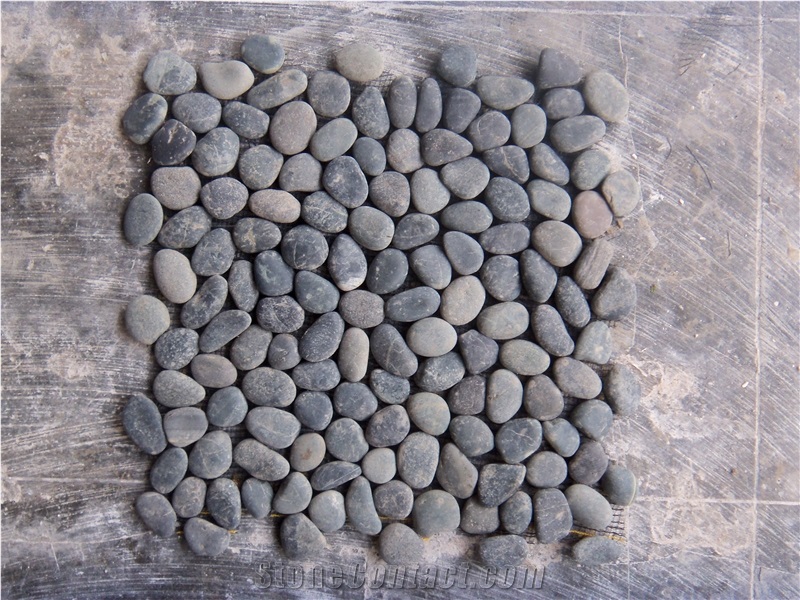 Bagus Natural Stone - Black Pebble Natural Stone Mosaic 30x30cm