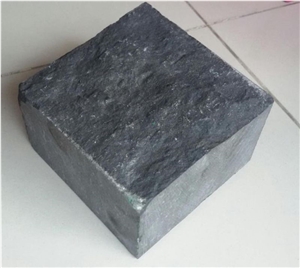 China Black Basalt Paving Stone, Zhangpu Black Basalt Cube Stone Paver