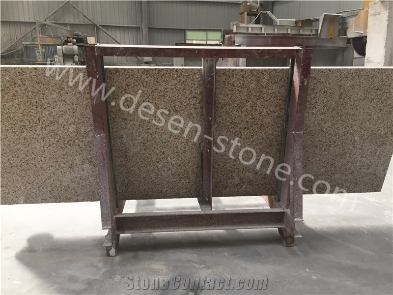 G682 Golden Leaf/Shijing Rust/Golden Sesame Granite Stone Slabs&Tiles