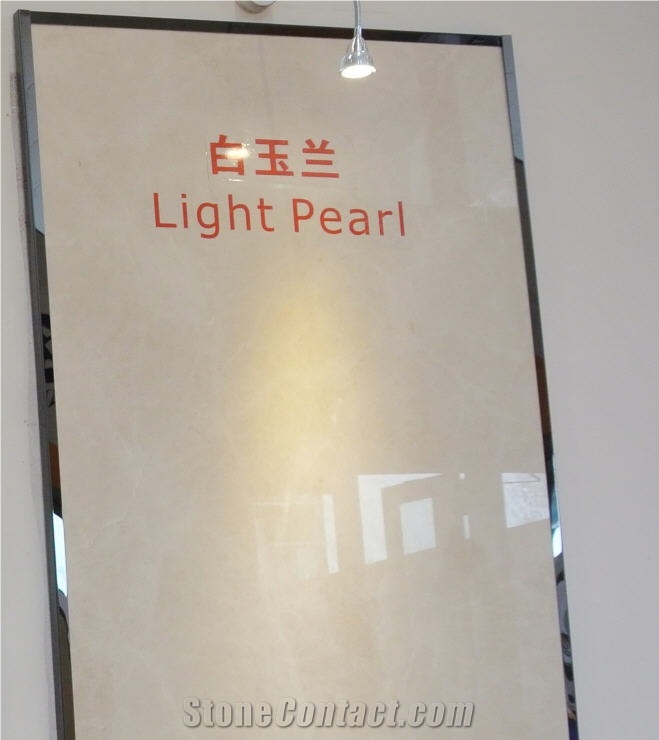 Light Pearl Marble Tiles, Slabs