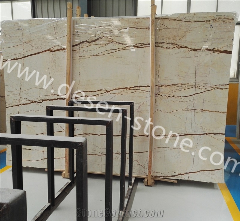 Sofitel Gold/Bilecik Sofita Beige Marble Stone Slabs&Tiles for Vanity Tops