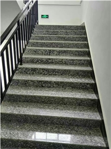 Polished Spray Granite Stairs Steps G708 White Steps