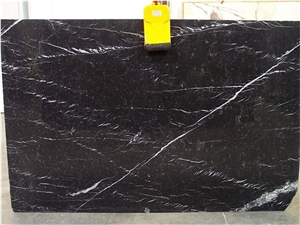 China Black Marquina Marble Slab Suitable for Indoor Decoration