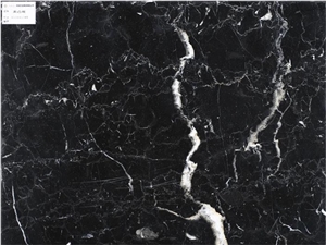 China Black Marquina Marble Slab Suitable for Indoor Decoration