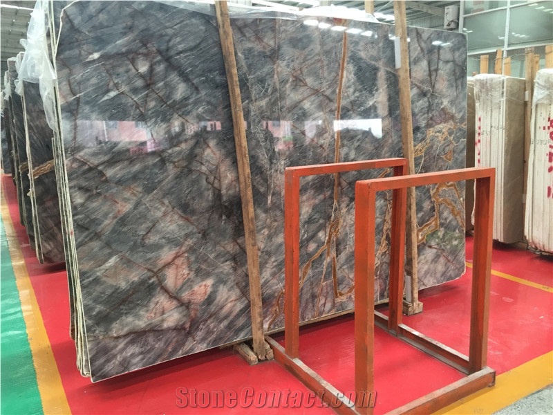 Chinese Luxury Marble Louis Grey Slab on Sale