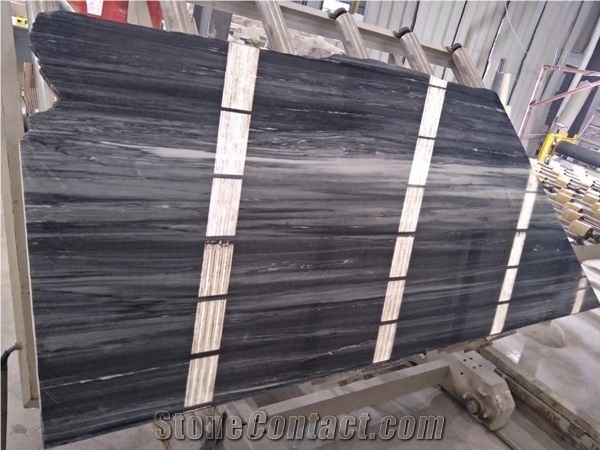 Hill Grey Wooden Vein Slab，Straight Veins