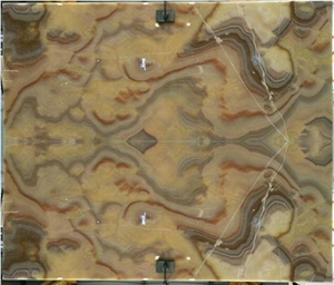Iran Popular Luxury Orange Brown Onyx Polished Slabs & Tiles